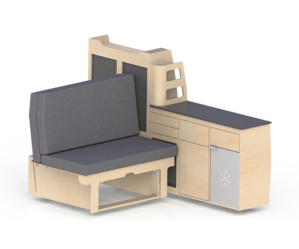 model 3D de meuble Pour camion aménager